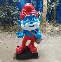 Wholesale cartoon character The Smurfs statue